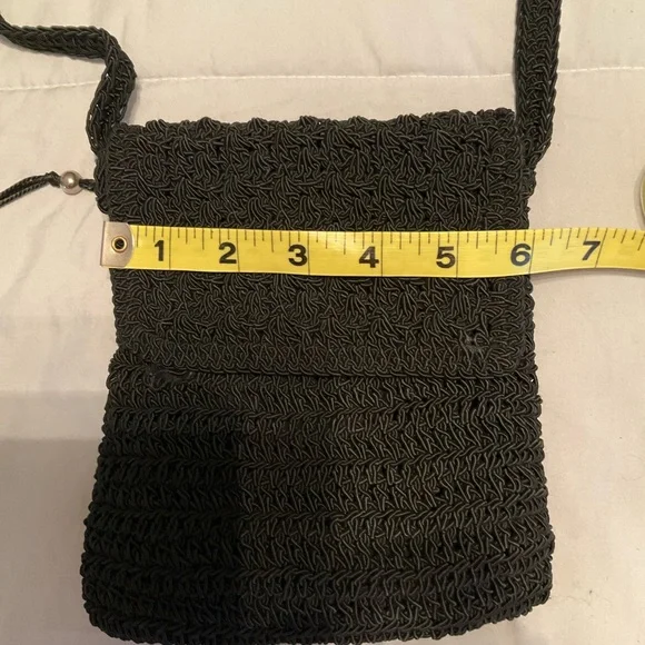Black Woven Crossbody Bag - Unbranded - Picture 5 of 7